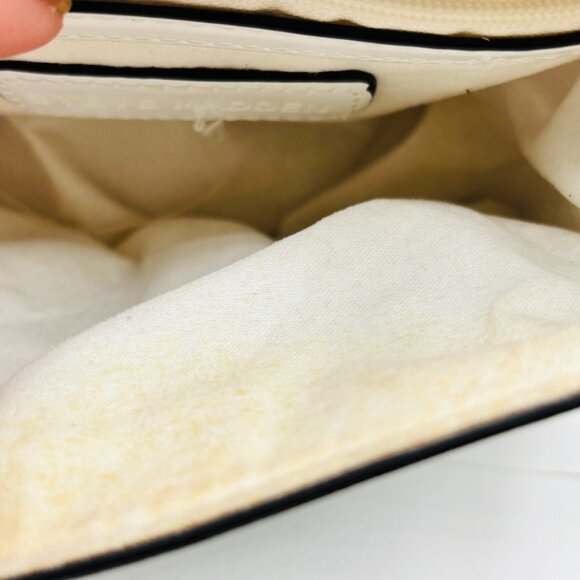 Steve Madden White Patent Leather Effie Crossbody Shoulder Bag Colorblock - Picture 6 of 8